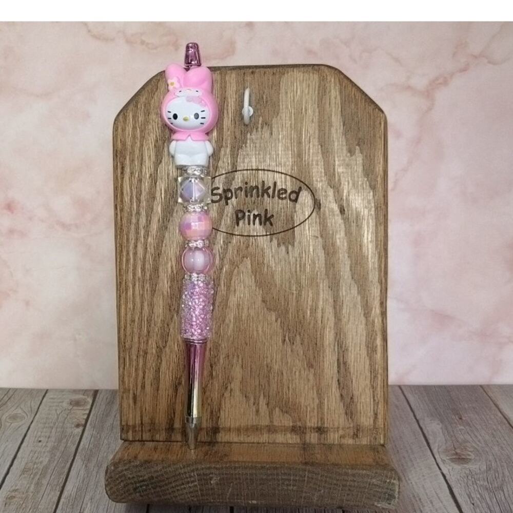 #HK-881 Handmade Beaded Pen Hello Kitty My Melody